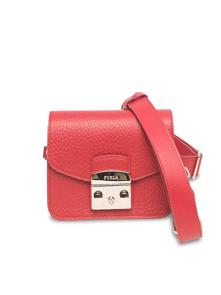 Furla Metropolis crossbody bag donkerrood
