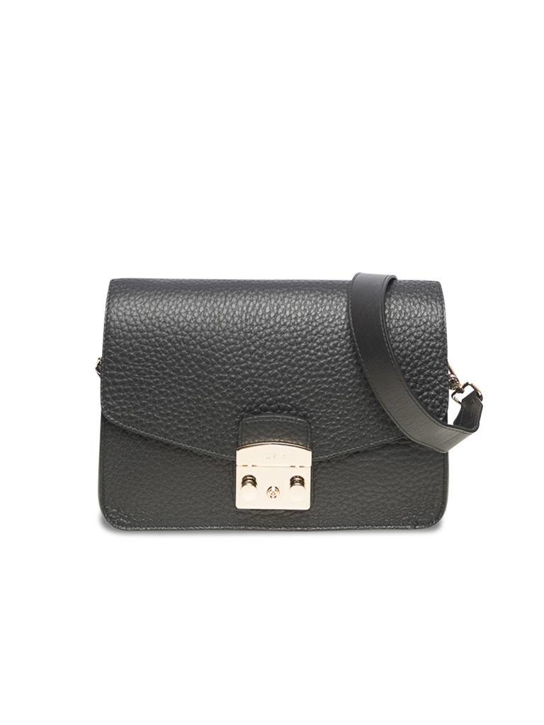 Furla Metropolis Schultertasche schwarz
