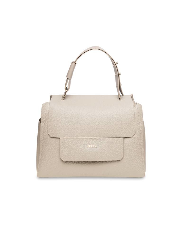 Furla Capriccio top handle handbag beige