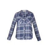 Bella Dahl Beacon Down blouse blue