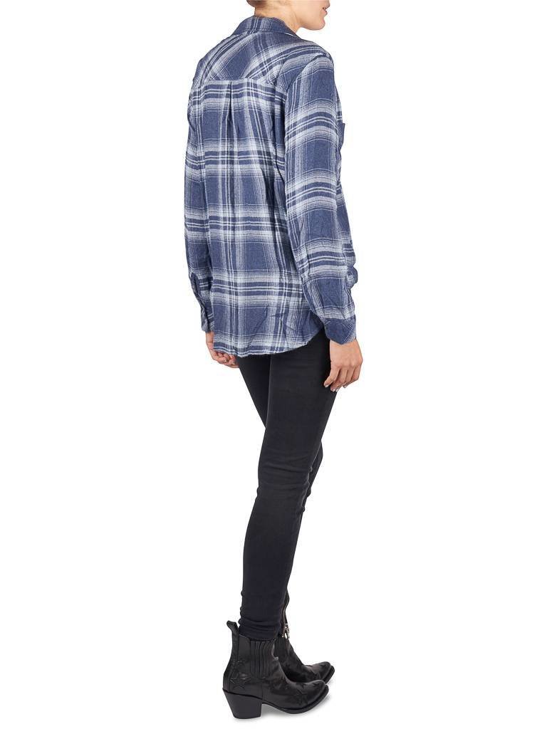 Bella Dahl Beacon Down Bluse blau