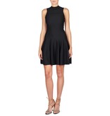 Carven Ärmellos Strickkleid schwarz