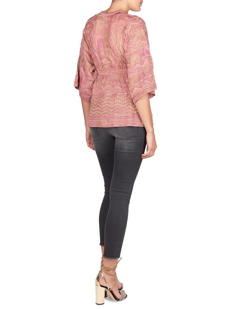 M Missoni V-hals pullover roze