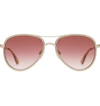 Le Specs Luxe Empire sunglasses rose gold