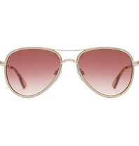 Le Specs Luxe Empire zonnebril rosé goud