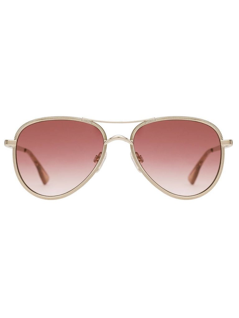 Le Specs Luxe Empire Sonnenbrille Rose gold