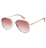 Le Specs Luxe Empire zonnebril rosé goud