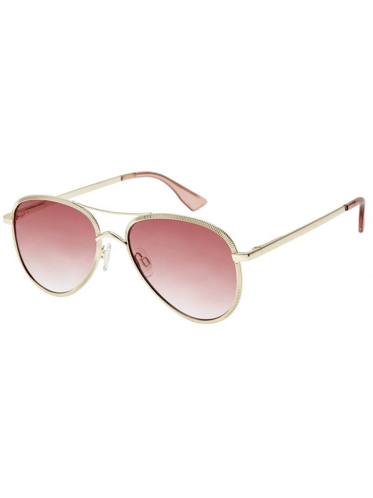Le Specs Luxe Empire sunglasses rose gold