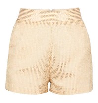 Elisabetta Franchi Shorts met kralen goud