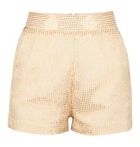 Elisabetta Franchi Shorts with beads gold