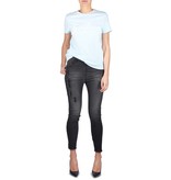Elisabetta Franchi Jeans with destroyed details dark grey