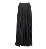 Elisabetta Franchi Lurex pleated skirt black