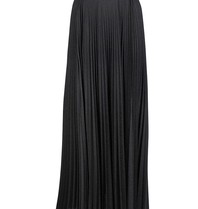 Elisabetta Franchi Lurex pleated skirt black
