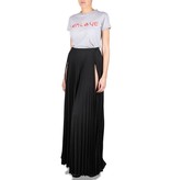 Elisabetta Franchi Lurex pleated skirt black