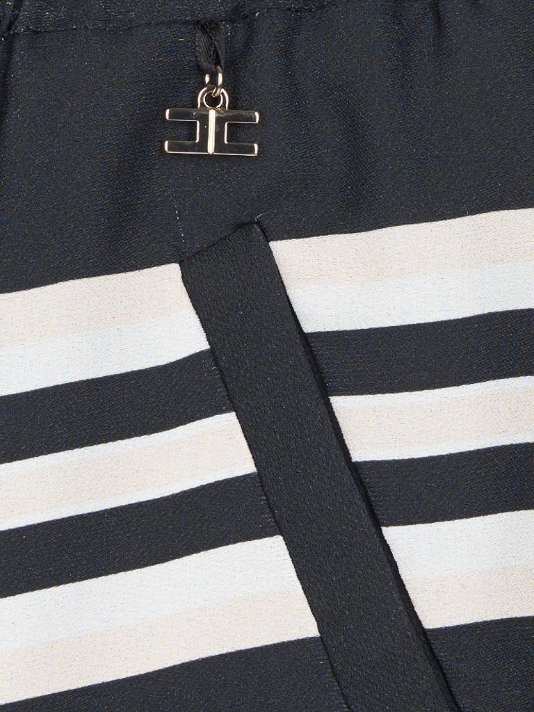 Elisabetta Franchi Gestreepte shorts zwart
