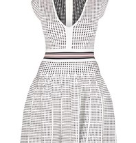 Elisabetta Franchi V-hals jurk wit