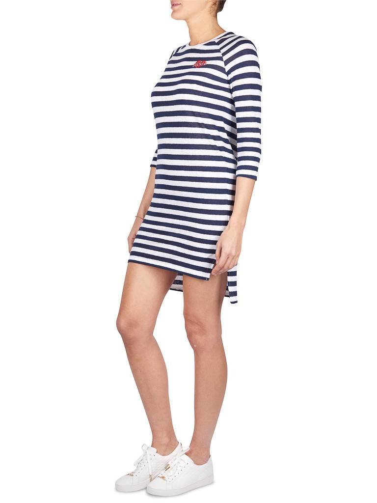 Zoe Karssen Sucker jurk blauw-wit