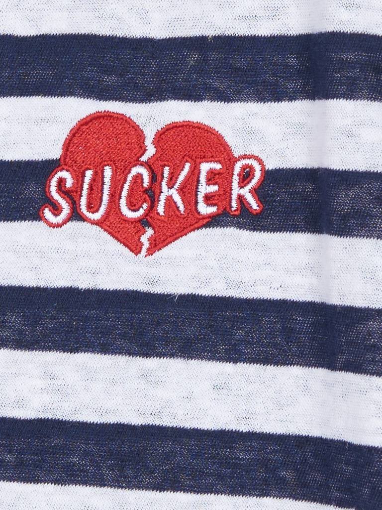 Zoe Karssen Sucker jurk blauw-wit