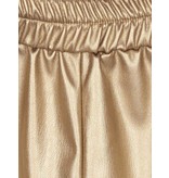 Elisabetta Franchi Lederimitat Shorts Gold