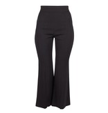 Elisabetta Franchi Hosen mit Falten Detail schwarz