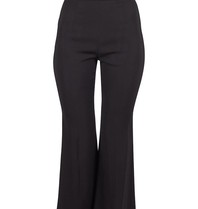 Elisabetta Franchi Trousers with pleated detail black