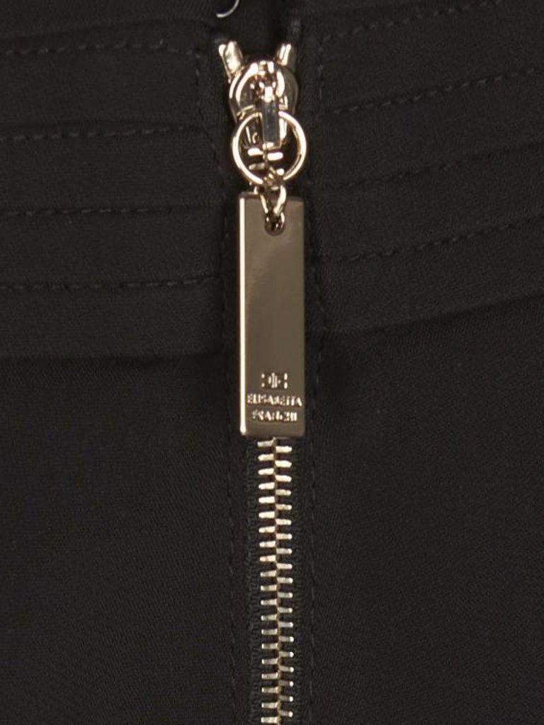 Elisabetta Franchi Trousers with pleated detail black