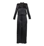 Kendall + Kylie Bomber Jumpsuit schwarz