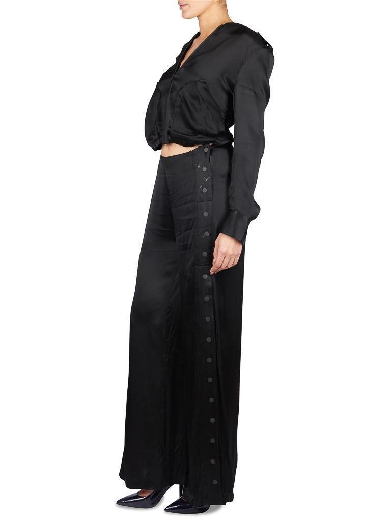 Kendall + Kylie Bomber jumpsuit black