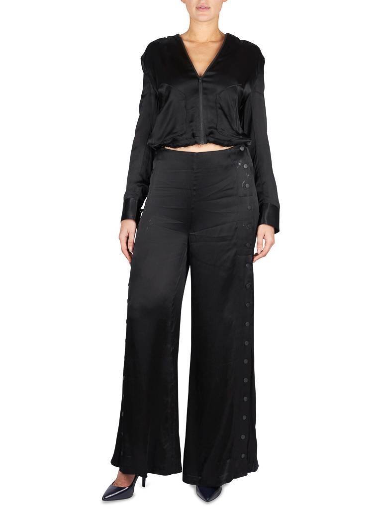 Kendall + Kylie Bomber Jumpsuit schwarz