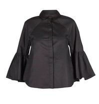 Kendall + Kylie Bell sleeve blouse black