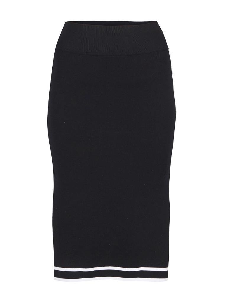 Kendall + Kylie Sports border midi rok zwart