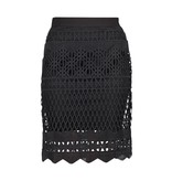 Kendall + Kylie Short skirt with black lacy detail