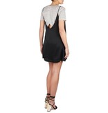 Kendall + Kylie Satin Kleid schwarz