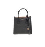 Michael Kors Mercer medium messenger handtas zwart