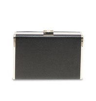 Elisabetta Franchi Hard case clutch black