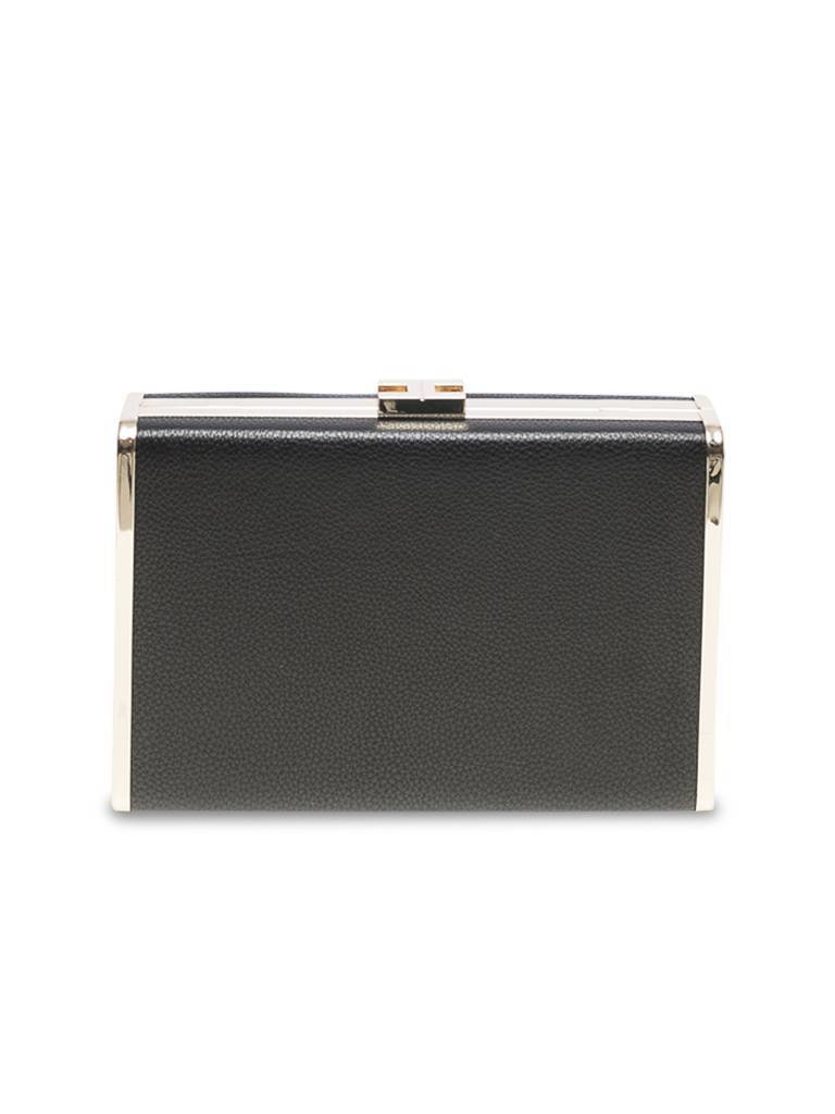 Elisabetta Franchi Hardcase clutch zwart