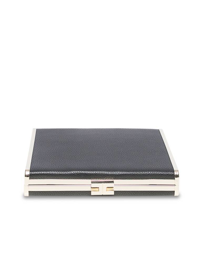 Elisabetta Franchi Hardcase clutch zwart
