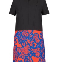 Carven Kleid in Blockfarben Schwarz