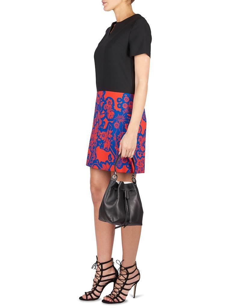 Carven Colorblock jurk zwart