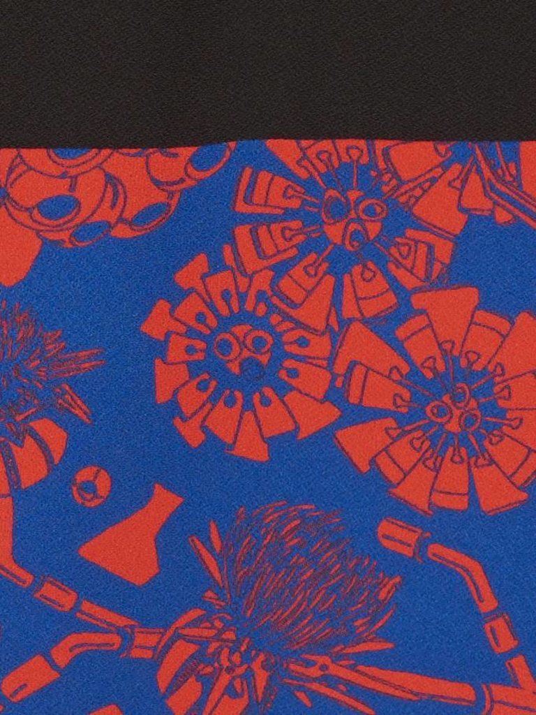 Carven Colorblock jurk zwart