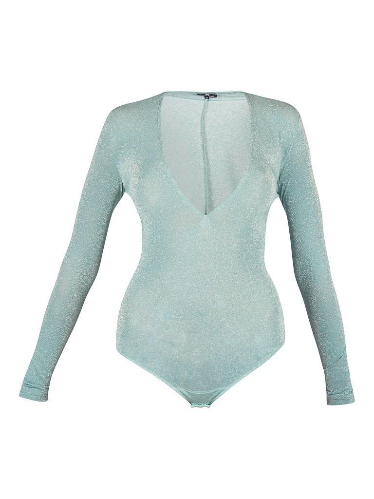 Elisabetta Franchi Lame Körper Mintgroen