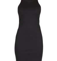 Kendall + Kylie Open-back bandeau dress black