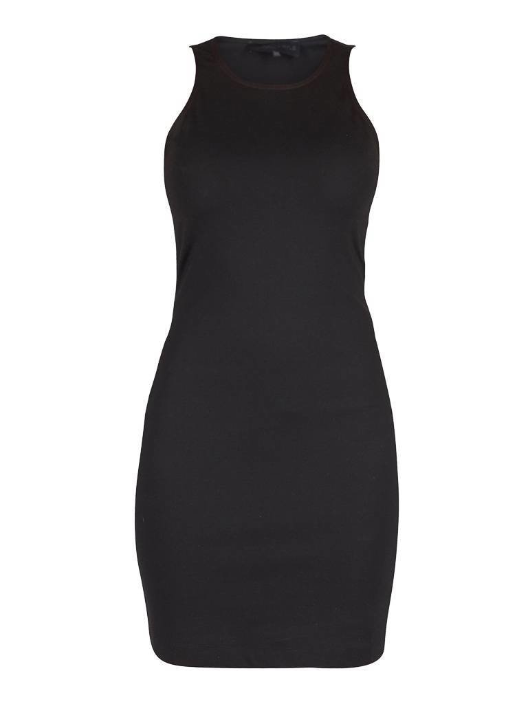 Kendall Kylie + Open-back bandeau dress black