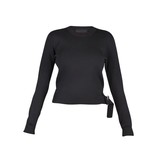 Kendall + Kylie Side buckle sweater zwart