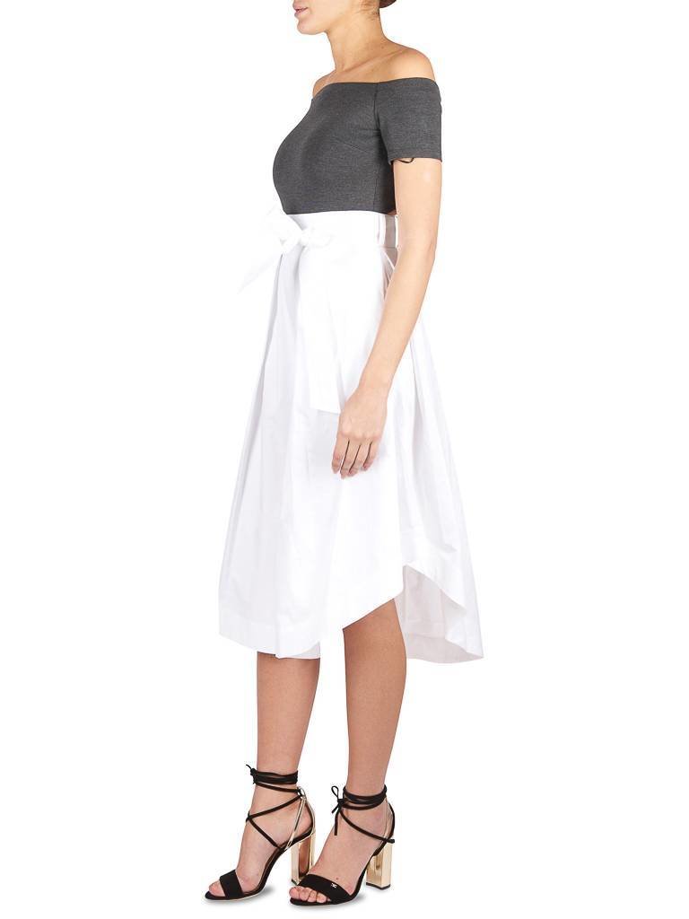 Kendall + Kylie Off-shoulder body donkergrijs