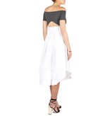 Kendall + Kylie Off-shoulder body donkergrijs