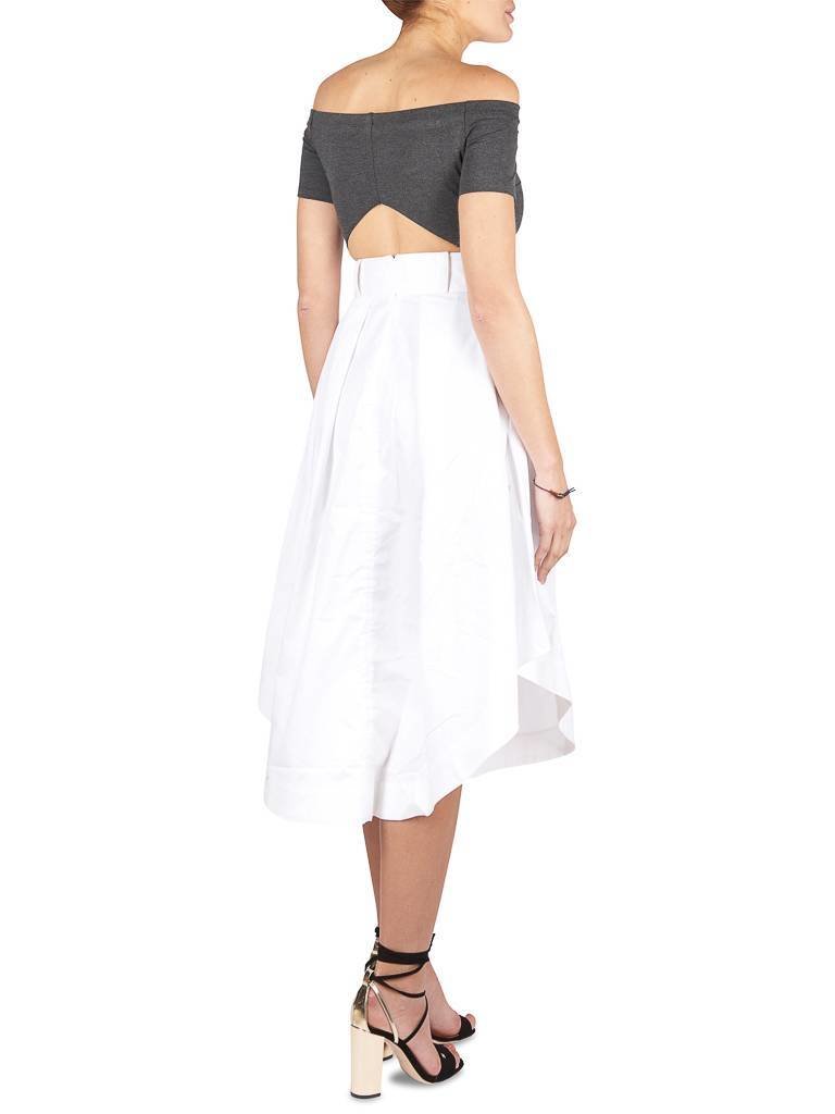 Kendall + Kylie Off-shoulder body donkergrijs