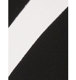Kendall Kylie + Bodycon dress with white stripes black