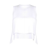 Kendall Kylie Contrast + open-back top white