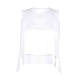 Kendall + Kylie Contrast open-back top wit